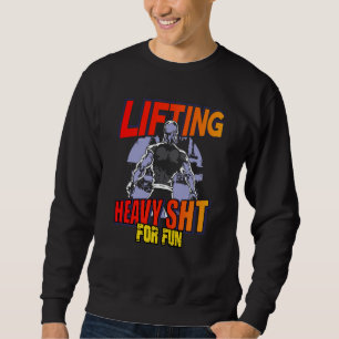 Bodybuilder deadlift and squat workout hoodie
