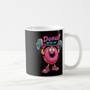 Bodybuilder Doughnut Give Up Humour Gym Workout Jo Coffee Mug