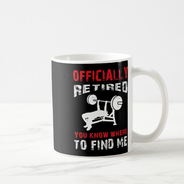 Bodybuilder Retirement Gift Retired Bodybuilding B Coffee Mug (Right)