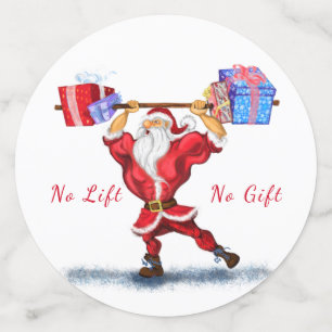 Bodybuilder Santa Funny Christmas Confetti