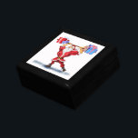 Bodybuilder Santa Funny Christmas Gift Box<br><div class="desc">Funny Christmas Gift Boxes with Bodybuilder Santa Claus with Christmas Gifts Cartoon Painting Collection Gift Box - Customizable - or Choose / Add Your Unique Text / Name / Color - Make Your Special Gift - Resize and move or remove and add elements / text with Customization tool ! Painting...</div>