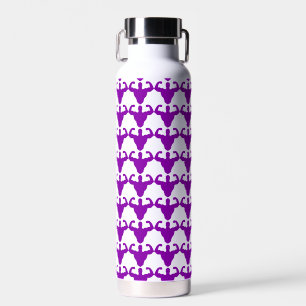 Bodybuilder Silhouette - Double Biceps Strength Water Bottle
