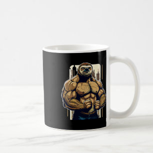 Bodybuilder Sloth Funny Bodybuilding Sloth Fitness Coffee Mug