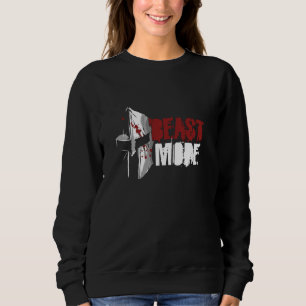 Bodybuilder Weightlifter Beast Gym Workout Fitness Sweatshirt