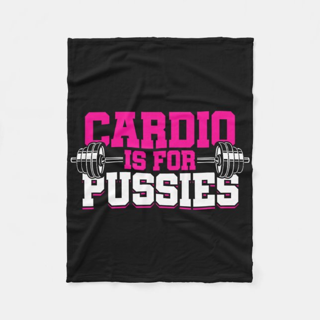 Bodybuilder Weightlifter  Fleece Blanket (Front)