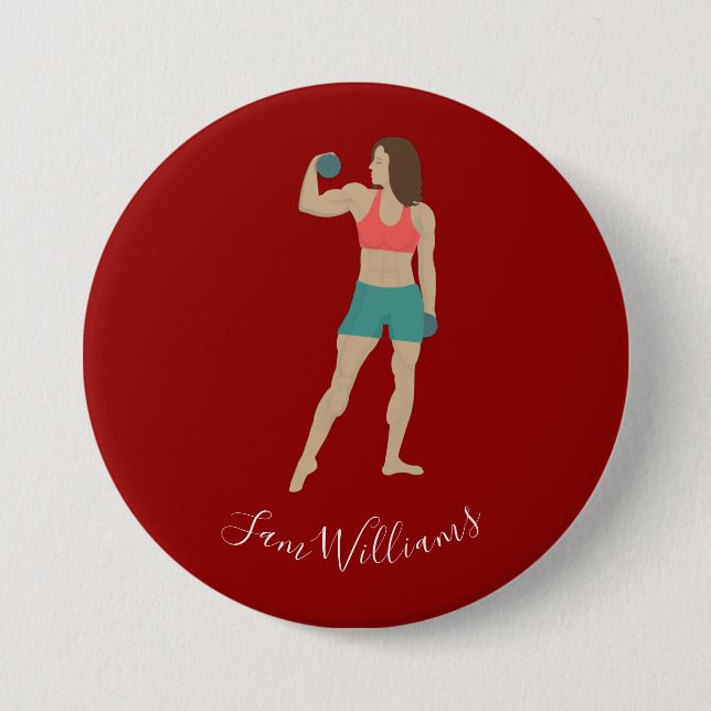 Bodybuilding 7.5 Cm Round Badge (Front)