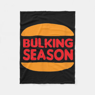 Bodybuilding And Weightlifting Bulking Season Desi Fleece Blanket