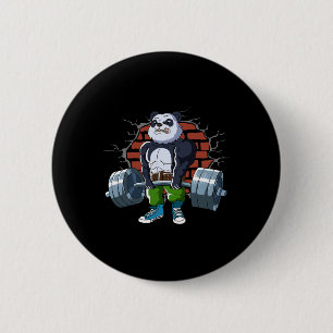 Bodybuilding And Weightlifting Designs Fitness Pan 6 Cm Round Badge