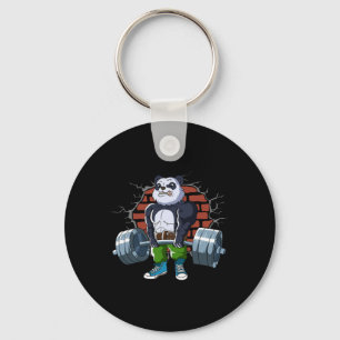 Bodybuilding And Weightlifting Designs Fitness Pan Key Ring