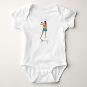 Bodybuilding Baby Bodysuit