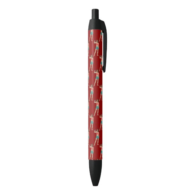 Bodybuilding Black Ink Pen (Bottom (Vertical))