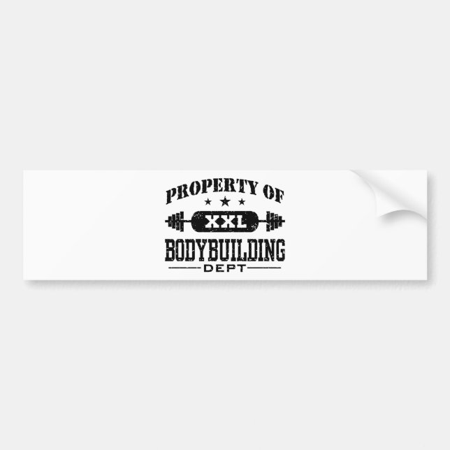 Bodybuilding Bumper Sticker (Front)
