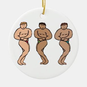 Bodybuilding Ceramic Ornament