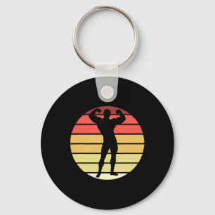 Bodybuilding Competition Powerlifting Mens Physiqu Key Ring