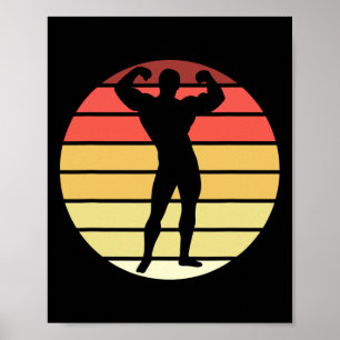 Bodybuilding Competition Powerlifting Mens Physiqu Poster