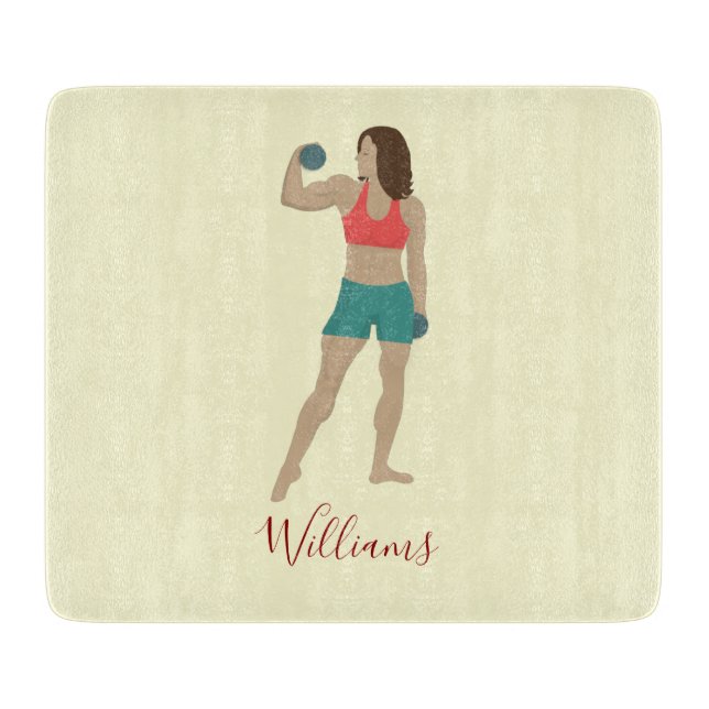 Bodybuilding Cutting Board (Front)