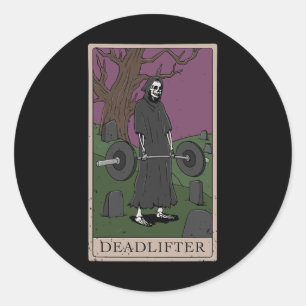 Bodybuilding Deadlifting Deadlifter Weightlifting Classic Round Sticker