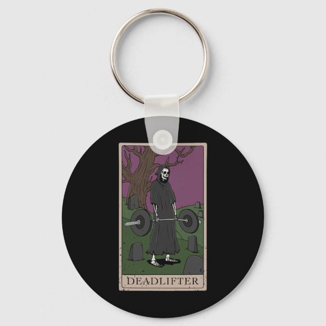 Bodybuilding Deadlifting Deadlifter Weightlifting  Key Ring (Front)