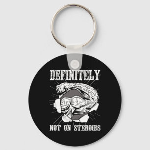Bodybuilding Definitely Not On Steroids.  Key Ring