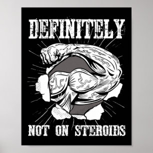 Bodybuilding Definitely Not On Steroids.  Poster