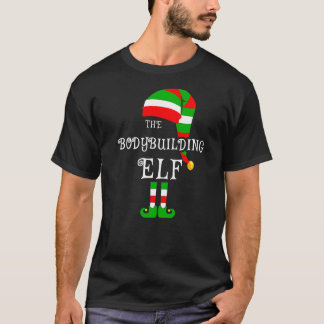 Bodybuilding Elf Family Christmas Matching Pyjamas T-Shirt