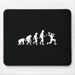 Bodybuilding Evolution Funny Bodybuilding Workout Mouse Pad