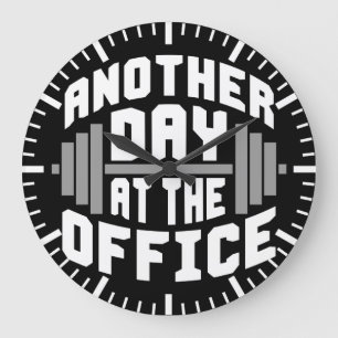 Bodybuilding Fitness Gym Large Clock