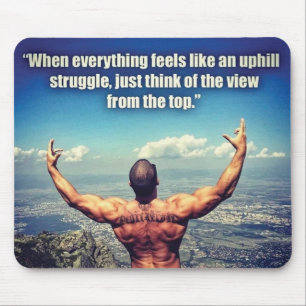 Bodybuilding Fitness Gym Workout Motivation Mouse Pad