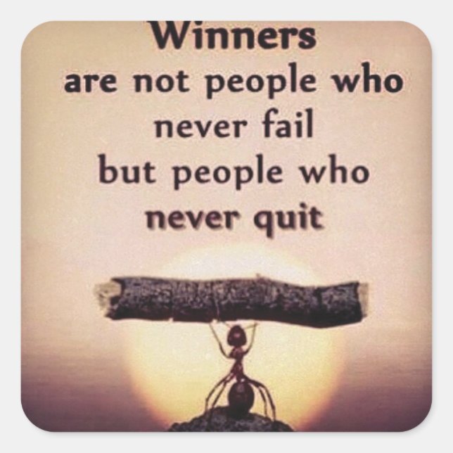 Bodybuilding Fitness Gym Workout Motivation Square Sticker (Front)