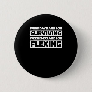 Bodybuilding Fitness - Gymlife Natural Lifting Bod 6 Cm Round Badge