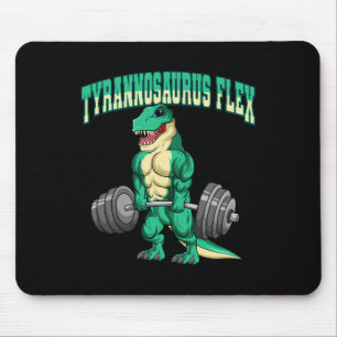 Bodybuilding Fitness Tyrannosaurus Flex Dinosaur D Mouse Pad