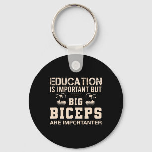 Bodybuilding Fitness Vintage Gym Athletic Workout Key Ring