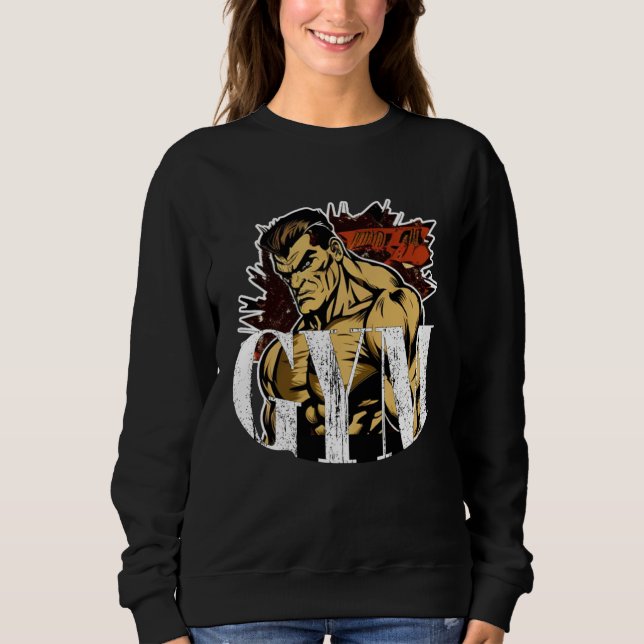 Bodybuilding Gorilla Gym Fitness Beast  3 Sweatshirt (Front)
