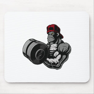 Bodybuilding Gorilla Gym Strength Training Workout Mouse Pad