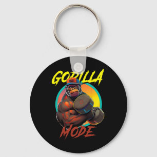 Bodybuilding Gorilla Mode Workout Key Ring