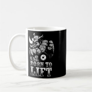 Bodybuilding Gym Fitness Training Muscle Rhino Gif Coffee Mug