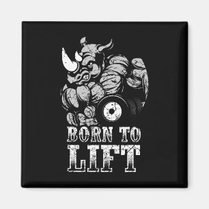 Bodybuilding Gym Fitness Training Muscle Rhino Gif Magnet