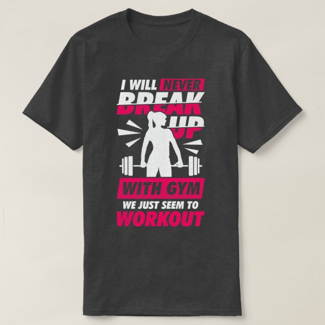 Bodybuilding Gym Fitness Workout Girl Gift  T-Shirt (Design Front)