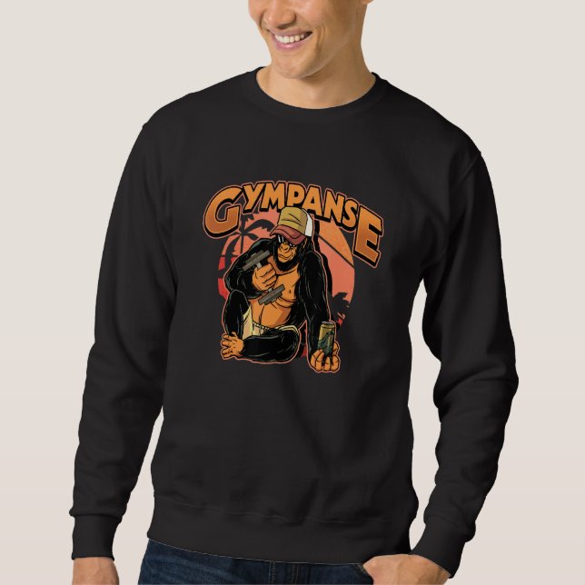 Bodybuilding Gym Gympanse Fitness Sweatshirt (Front)
