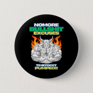 Bodybuilding Gym Lover Muscle Men And Muscle Woman 6 Cm Round Badge