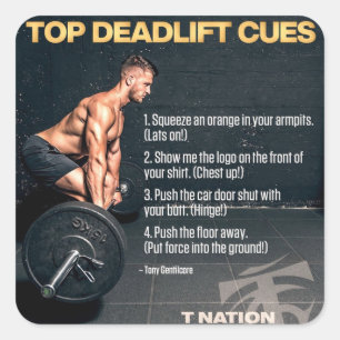 Bodybuilding Gym Workout Motivational Square Sticker