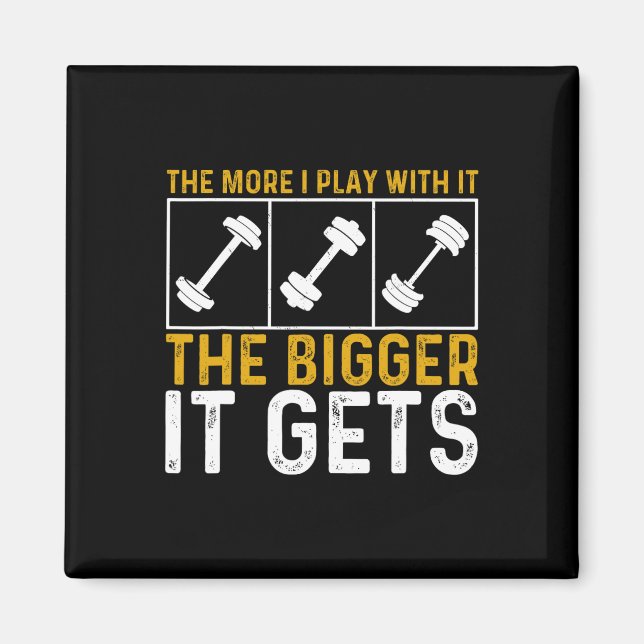 Bodybuilding Gym Workout Weightlifting Muscles Get Magnet (Front)