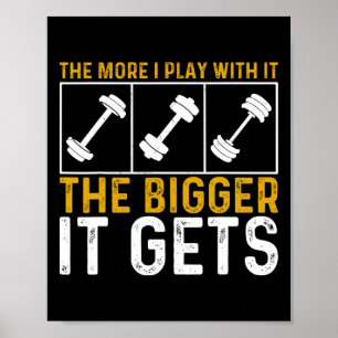 Bodybuilding Gym Workout Weightlifting Muscles Get Poster