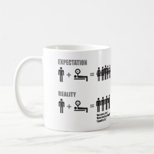 Bodybuilding Humour - Expectation vs Reality Coffee Mug