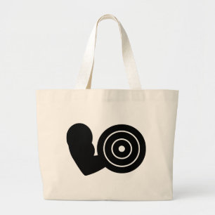 bodybuilding icon large tote bag