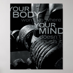 Bodybuilding Inspirational Quote 4 Poster