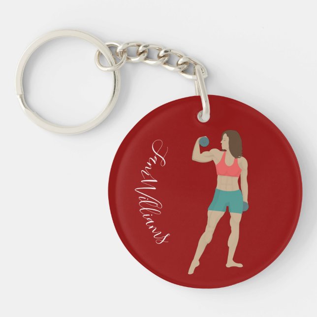 Bodybuilding Key Ring (Front)
