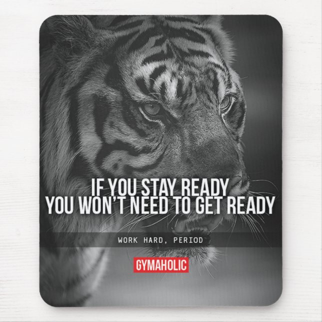 Bodybuilding Motivation Mouse Pad (Front)