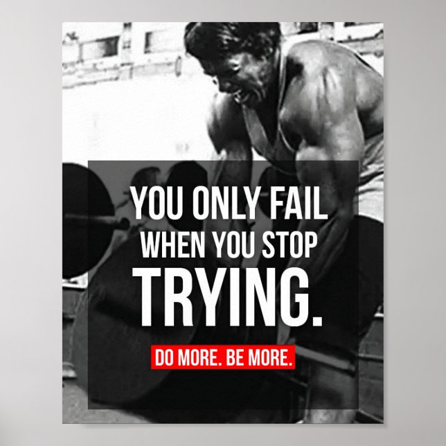 Bodybuilding Motivational Poster (Front)