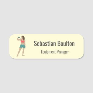 Bodybuilding Name Tag
